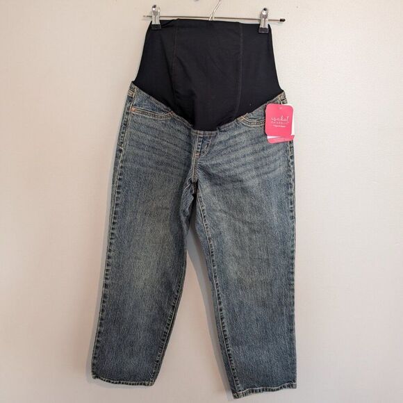 Isabel Maternity by Ingrid & Isabel Denim - Isabel Maternity Vintage Straight Jeans Size 2 Crossover Panel